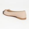 Prada Bow Ballerina Flat in Beige (nude/ black) - Lyst