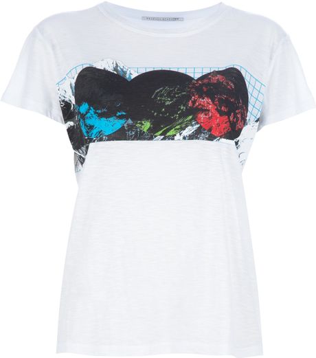 Proenza Schouler Short Sleeve Tshirt in White - Lyst