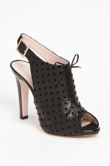 RED Valentino Peep Toe Sandal - Lyst