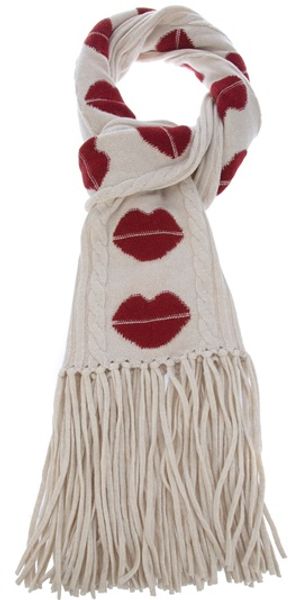 Sonia Rykiel Lip Knit Scarf - Lyst