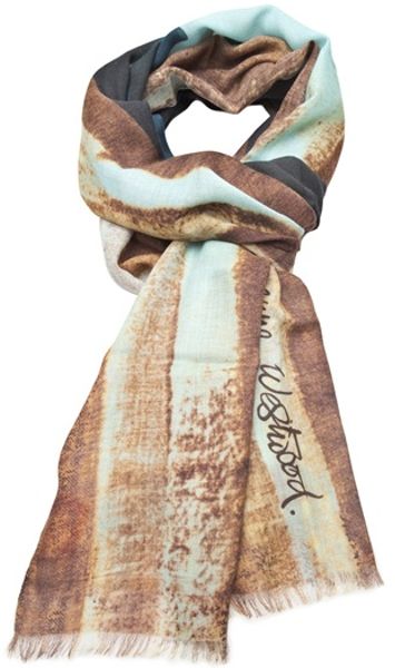 Vivienne Westwood Eagle Scarf in Blue (sky) - Lyst