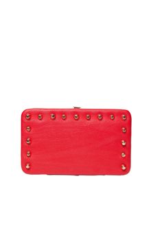 Zara Box Wallet with Conical Gold Studs - Lyst