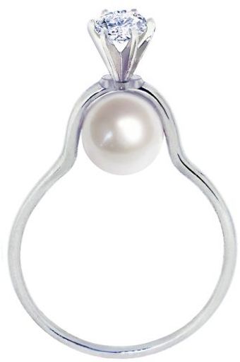 Arosha Luigi Taglia Crown Pearl 14k Gold Engagement Ring - Lyst