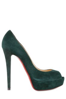 Christian Louboutin 140mm Banana Suede Open Toe Pumps - Lyst