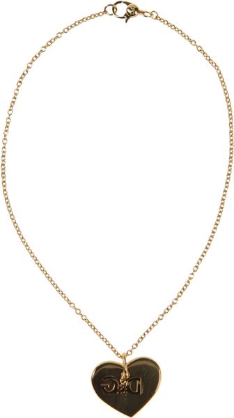 D&g Necklace in Gold - Lyst