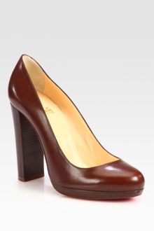 Christian Louboutin Grapi 120m Kid Leather Platform Pumps - Lyst