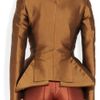 Haider Ackermann Wool and Silkblend Peplum Jacket in Brown (bronze) - Lyst