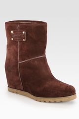 Marc By Marc Jacobs Suede Wedge Boots