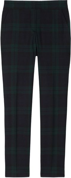 Mcq By Alexander Mcqueen Tartan Wool Pants in Blue (navy) - Lyst