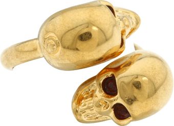 Alexander McQueen Twin Skull Ottone - Lyst