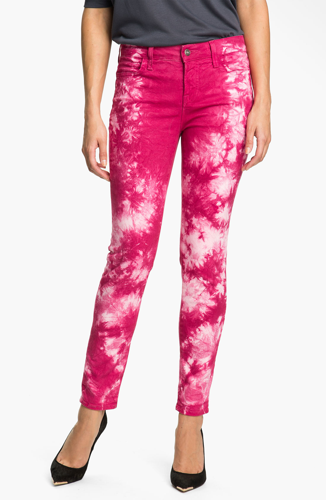 Blue Essence Tie Dye Twill Jeans in Blue (passion berry) Lyst
