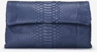 Hunting Season Large Foldover Clutch Navy Or White - Lyst