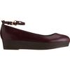 Jil Sander Ankle Strap Platform Wedge in Red (wine) - Lyst