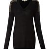 Michael By Michael Kors Silk and Cashmere Studded Sweater in Black - Lyst
