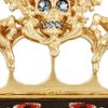 Alexander Mcqueen Unicorn Skull Embroidered Satin Box Clutch in Black - Lyst