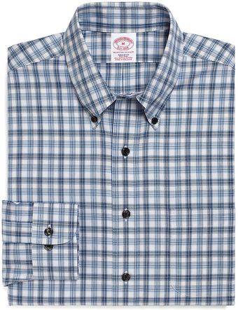 Brooks Brothers Noniron Regular Fit Alternating Split Tattersall Sport Shirt - Lyst