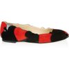 Charlotte Olympia Suits You Appliquéd Suede Ballet Flats in Red (black) - Lyst