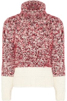 Chloé Chunky-knit Wool blend Turtleneck Sweater - Lyst