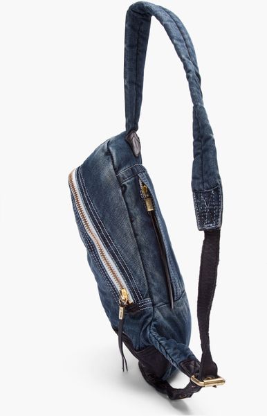 Diesel Small Denim Backhob Bag in Blue for Men (denim) | Lyst