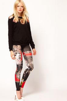 Emma Cook Silk Jersey Leggings in Pop Print - Lyst