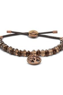 Fossil  Beaded Wrap Bracelet - Lyst