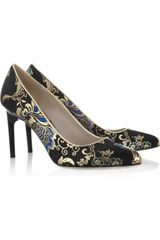 Jason Wu Lily Leather Trimmed Brocade Pumps