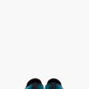 Jil Sander Teal Velvet Slippers in Blue (teal) - Lyst