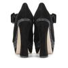 Miu Miu Glitter Platform Maryjanes in Black - Lyst