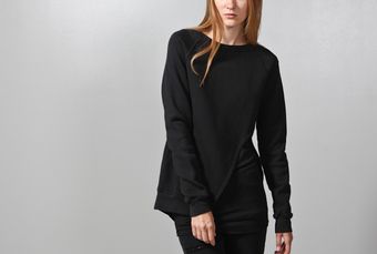 Oak Split Front Pullover Black - Lyst