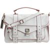 Proenza Schouler Ps1 Crackle Satchel in White (red) - Lyst
