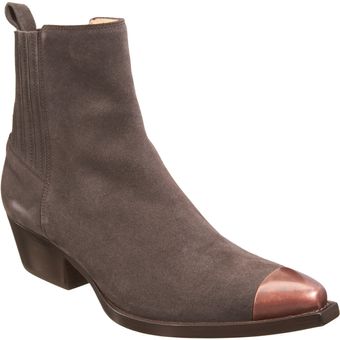 Sartore Metal Cap Toe Ankle Boot - Lyst