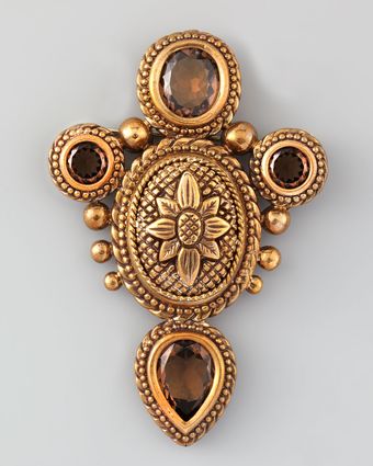 Stephen Dweck Smoky Quartz Pin - Lyst
