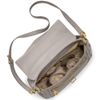 Tory Burch Suede and Leather Medium 797 Satchel in Gray (grey) - Lyst