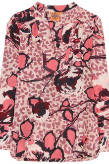 Tory Burch Whitfiels Silk Print Tunic - Lyst