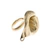 Yves Saint Laurent  GoldPleated Tin Flower Ring in Gold - Lyst