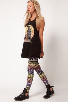 ASOS Collection  Leggings in Ombre Aztec Print - Lyst