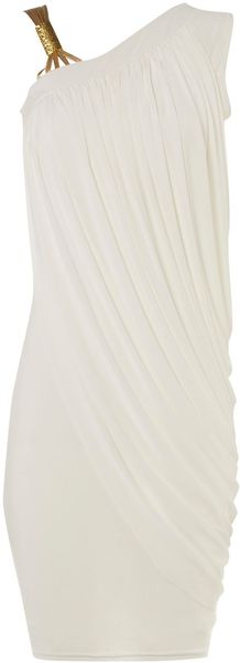 Jane Norman Gold Strap Dress - Lyst