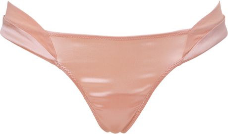 La Perla Rosewood Silk Satin Hanami Brief in Pink - Lyst