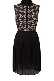 Oasis Daisy Lace Dip Hem Dress - Lyst