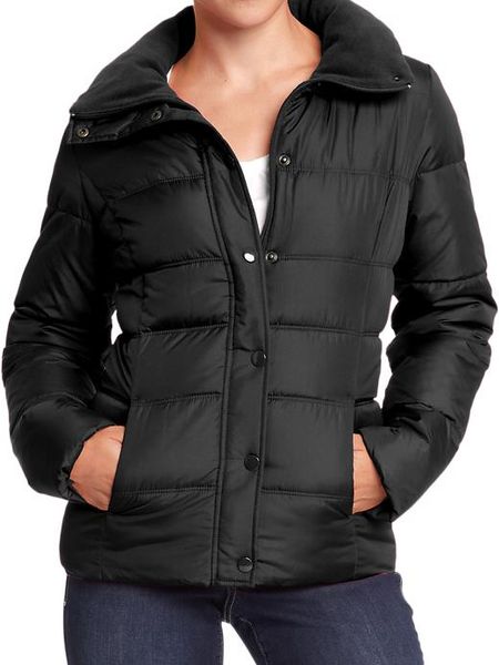 Old Navy Frost Free Quilted Jacket in Black (blackjack) - Lyst