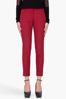 Theory Red Danya Tailor Trousers - Lyst