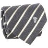 Versace Chevron Stripe Dynasty Tie in Gray for Men (g) - Lyst