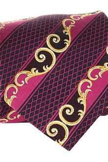 Versace Diamond Scroll Tie - Lyst
