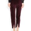 Alexander Mcqueen Velvet High Rise Skinny Pants in Purple (burgundy) - Lyst