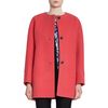 Balenciaga Crewneck Coat in Pink (watermelon) - Lyst