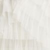 Bcbgmaxazria Strapless Mesh Tier Satin Dress in White (gardenia) - Lyst
