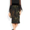 Gucci Silk chiffon and Printed Silk Dress in Brown (brandy) - Lyst