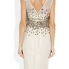 Lela Rose Embellished Silk Organza Dress in White (ivory) - Lyst