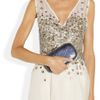 Lela Rose Embellished Silk Organza Dress in White (ivory) - Lyst