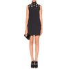Miu Miu Crepe Dress with Mirrored Appliqué in Black - Lyst